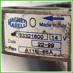 Alternatore MAGNETI MARELLI A115-65A FIAT PUNTO 1a Serie 46420960
