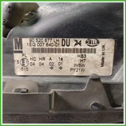 Faro Fanale Proiettore Anteriore Sinistro SX HELLA 1EG007640-01 OPEL ASTRA T98 93175368 Usato