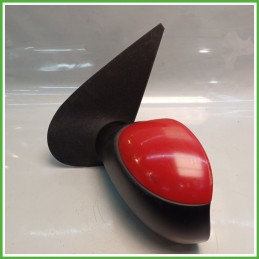 Specchio Specchietto Retrovisore Sinistro SX ROSSO ADEN KKN PEUGEOT 206 Plus 2009 FICOSA FICOMIRRORS Originale Usato