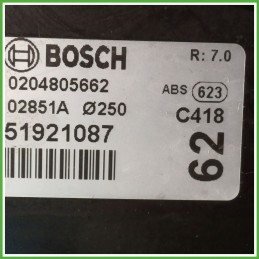 Servofreno Pompa Freni Depressore BOSCH 0204805662 FIAT 500L LIVING 73 1.3 MJT 77367972