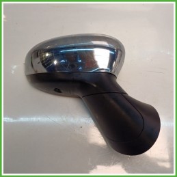 Specchio Specchietto Retrovisore Destro DX CROMATO FIAT 500 3P 2007 2015 FICOSA FICOMIRRORS Originale Usato