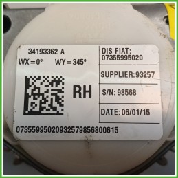 Cintura di Sicurezza Anteriore Destro DX (Lato Passeggero) FIAT 500L LIVING 73 1.3 MJT 735599502 2013 2015 TRW
