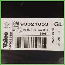 Faro Fanale Proiettore Anteriore Destro DX VALEO 89308560 OPEL MERIVA X03 93175365 Usato
