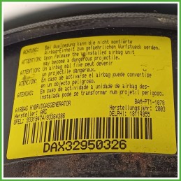 Airbag Guidatore Sinistro SX OPEL MERIVA X03 1.7 16V 199278 2003 2010 DELPHI 18114955