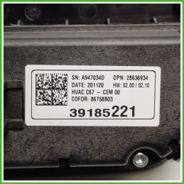 Comandi Clima AC Riscaldamento Condizionatore OPEL 28636934 OPEL CORSA P2JO 9831866080 2019