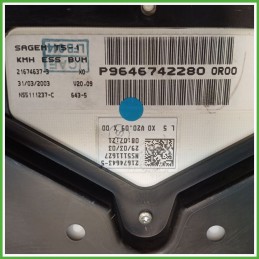 Quadro strumenti contachilometri tachimetro SAGEM 21674637-3 PEUGEOT 307 1.6 16V 6103F6