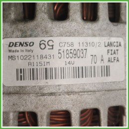 Alternatore DENSO MS1022118431 FIAT PUNTO EVO 3J 52003536