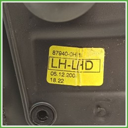 Specchio Specchietto Retrovisore Sinistro SX NERO METALLO EXZ PEUGEOT 107 2005 2014 MAGNA Originale Usato