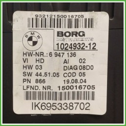 Quadro strumenti contachilometri tachimetro BORG 1024932-12 BMW Serie 1 E87 6947136
