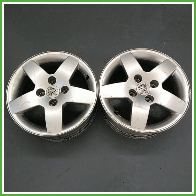 Cerchio Singolo in Lega PEUGEOT 307 (dal 04/2001 al 12/2006) 15 pollici 15" 6.0J 4x108 ET 23 originale usato al pz