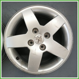 Cerchio Singolo in Lega PEUGEOT 307 (dal 04/2001 al 12/2006) 15 pollici 15" 6.0J 4x108 ET 23 originale usato al pz
