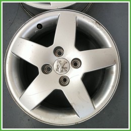 Cerchio Singolo in Lega PEUGEOT 307 (dal 04/2001 al 12/2006) 15 pollici 15" 6.0J 4x108 ET 23 originale usato al pz