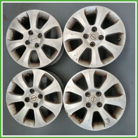 Cerchi in Lega OPEL CORSA (X01) (dal 10/2000 al 06/2006) 15 pollici 15" 5.5J 4x100 ET 50 4pz originali usati