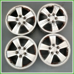 Cerchi in Lega KIA SPORTAGE 2a Serie (dal 10/2004) 16 pollici 16" 6.5J 5x114.3 ET 46 4pz originali usati