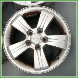 Cerchi in Lega KIA SPORTAGE 2a Serie (dal 10/2004) 16 pollici 16" 6.5J 5x114.3 ET 46 4pz originali usati