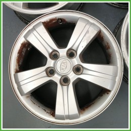 Cerchi in Lega KIA SPORTAGE 2a Serie (dal 10/2004) 16 pollici 16" 6.5J 5x114.3 ET 46 4pz originali usati