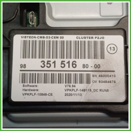 Display Indicatore Multifunzionale OPEL CORSA P2JO 9831576180 2019 VISTEON VPKPLF-10849-CE