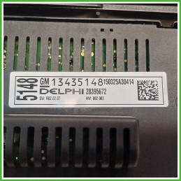 Blocco Comandi Autoradio OPEL MERIVA S10 1.4 13362776 2010 2016 DELPHI 28299880