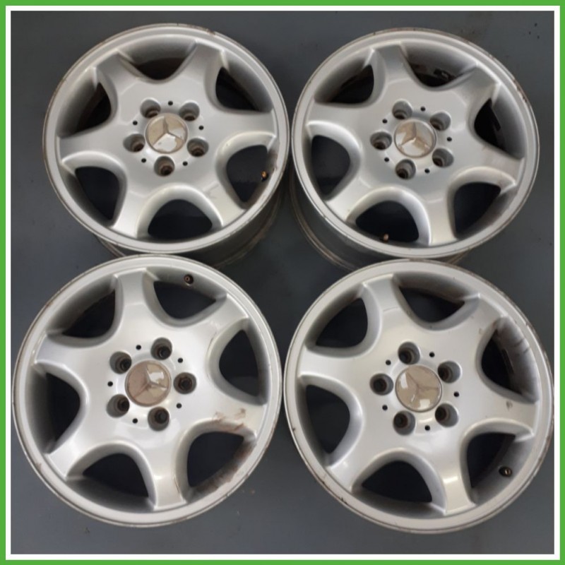 Cerchi in Lega MERCEDES-BENZ Classe C (W/S202) (dal 06/1993 al 04/2002) 16 pollici 16" 7.0J 5x112 ET 37 4pz originali usati