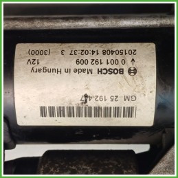 Motorino Avviamento BOSCH 0001192009 OPEL MERIVA S10 25196021
