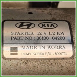 Motorino Avviamento DELCO REMY 8000731 KIA STONIC 3610004270
