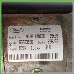 Motorino Avviamento DENSO M70R FORD KA CCQ 1416236