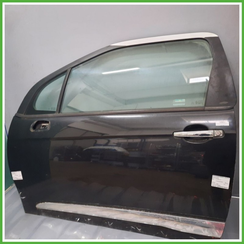 Porta Portiera Sportello Anteriore Sinistra SX EXL KWF OBSIDIEN E BIANCO OPALE CITROEN DS3 Coupe 2009 2011 Originale Usato