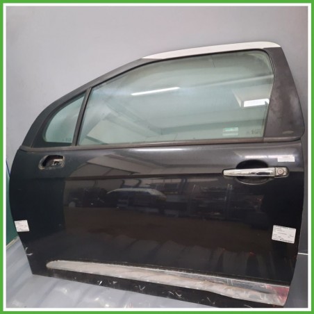 Porta Portiera Sportello Anteriore Sinistra SX EXL KWF OBSIDIEN E BIANCO OPALE CITROEN DS3 Coupe 2009 2011 Originale Usato
