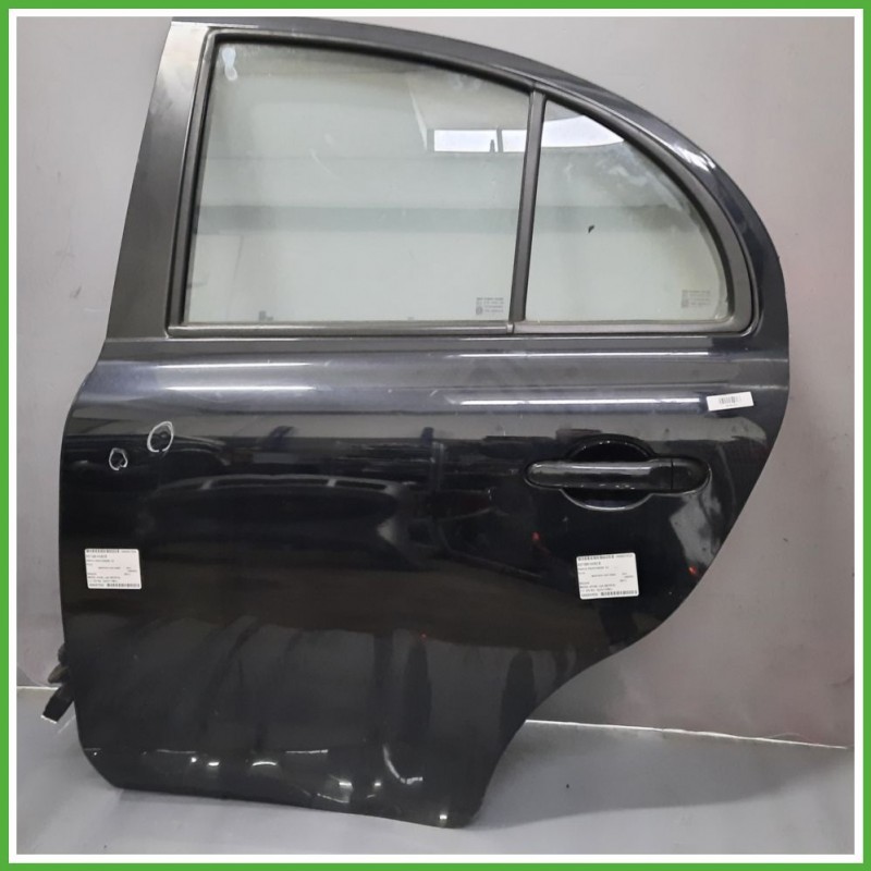 Porta Portiera Sportello Posteriore Sinistra SX NERO NISSAN MICRA K13K Berlina 2010 2015 Originale Usato