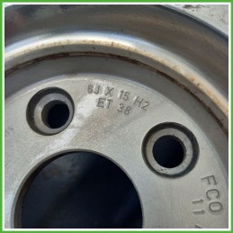 Cerchio Singolo in Lega AUDI A3 (8L) (dal 08/1996 al 12/2001) 15 pollici 15" 6.0J 5x100 ET 38 originale usato al pz