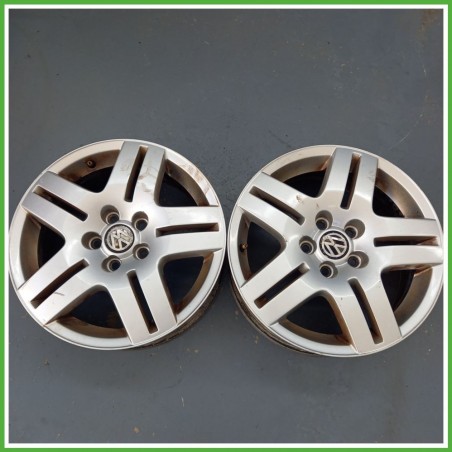 Cerchio Singolo in Lega VOLKSWAGEN GOLF (1K) (dal 10/2003 al 12/2009) 15 pollici 15" 6.0J 5x112 ET 38 originale usato al pz