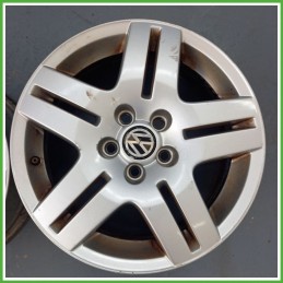 Cerchio Singolo in Lega VOLKSWAGEN GOLF (1K) (dal 10/2003 al 12/2009) 15 pollici 15" 6.0J 5x112 ET 38 originale usato al pz