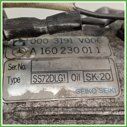 Compressore Clima AC Aria Condizionata SEIKO SEIKI SS72DLG1 SMART COUPE C450 A1602300111