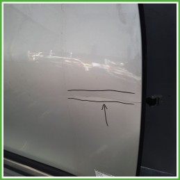 Porta Portiera Sportello Anteriore Destra DX GRIGIO CHIARO VR 612 A FIAT 500L LIVING 73 Monovolume 2013 2015 Originale Usato