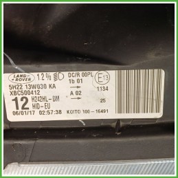 Faro Fanale Proiettore Anteriore Sinistro SX KOITO 100-16491 LAND ROVER DISCOVERY 3a Serie XBC500412 Usato