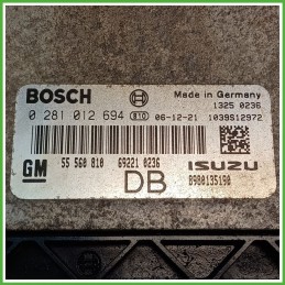 Centralina Motore Iniezione ECU BOSCH 0281012694 OPEL ASTRA A04 1.7 16V 74kw 12992629 2004 2011