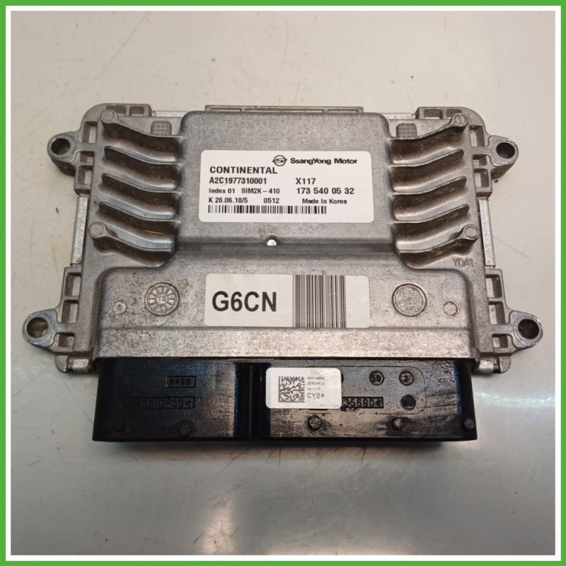 Centralina Motore Iniezione ECU CONTINENTAL A2C1977310001 SSANGYONG XLV 1.6 94kw 1735400532 2016 2021