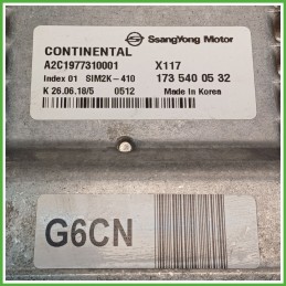Centralina Motore Iniezione ECU CONTINENTAL A2C1977310001 SSANGYONG XLV 1.6 94kw 1735400532 2016 2021
