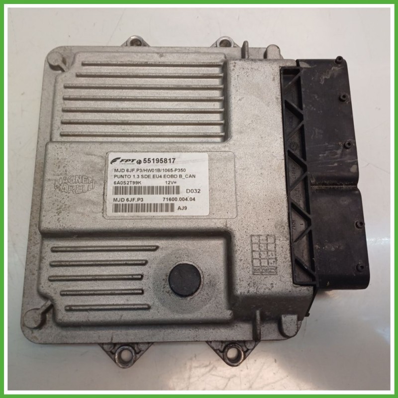 Centralina Motore Iniezione ECU MAGNETI MARELLI MJD6JF.P3 FIAT PUNTO CLASSIC 2U 1.3 MJT 51kw 55195817 2007 2011