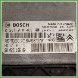 Centralina Motore Iniezione ECU BOSCH 0281018463 CITROEN C3 PICASSO 1.6 68kw 1609590280 2009 2018