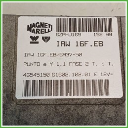 Centralina Motore Iniezione ECU MAGNETI MARELLI IAW16F.EB FIAT PUNTO 1a Serie 40kw 46545150 1993 1999