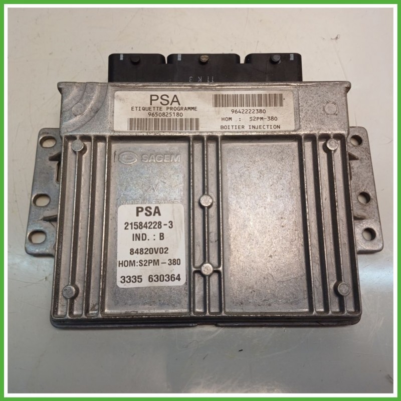 Centralina Motore Iniezione ECU SAGEM 21584228-3 CITROEN C3 1a Serie 1.4 54kw 1939GL 2002 2005