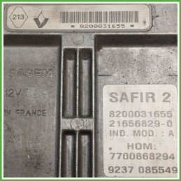 Centralina Motore Iniezione ECU SAGEM 21656829-0 RENAULT CLIO 2a Serie 1.2 43kw 7700115161 1998 2001