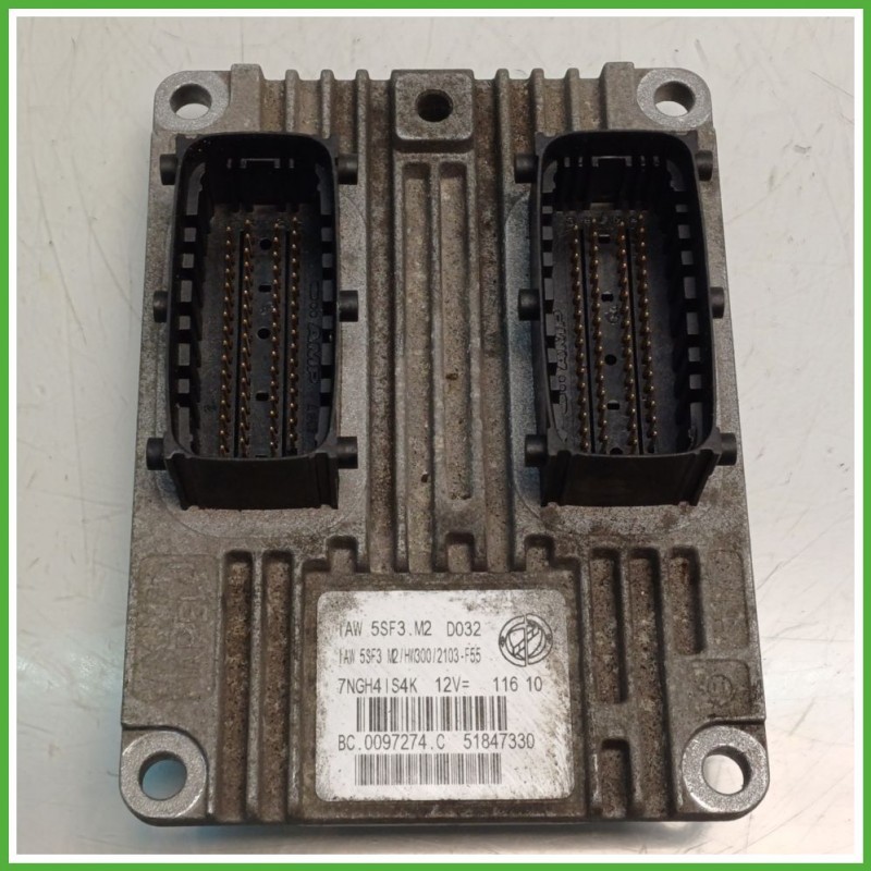 Centralina Motore Iniezione ECU MAGNETI MARELLI IAW5SF3.M2 FIAT PUNTO EVO 3J 1.4 57kw 51847330 2009 2013