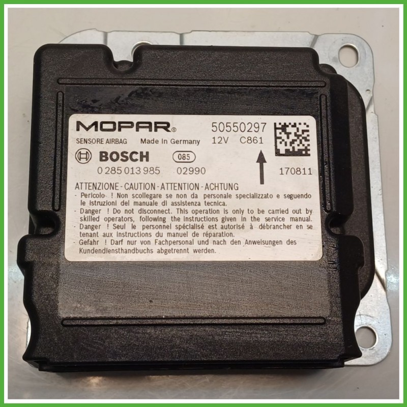Centralina Airbag BOSCH 0285013985 ALFA ROMEO GIULIA 6S 2.2 Turbo 51943477 2016 2019