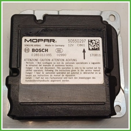 Centralina Airbag BOSCH 0285013985 ALFA ROMEO GIULIA 6S 2.2 Turbo 51943477 2016 2019