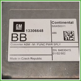 Centralina Controllo di Tensione CONTINENTAL 5WK50311 OPEL MOKKA X 1.6 13306648 2016