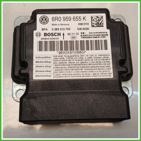 Centralina Airbag BOSCH 0285010793 VOLKSWAGEN POLO 6R 1.4 6R0959655K 2009 2012