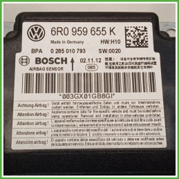 Centralina Airbag BOSCH 0285010793 VOLKSWAGEN POLO 6R 1.4 6R0959655K 2009 2012