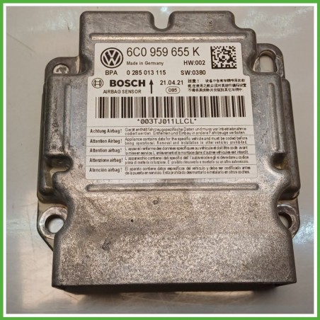 Centralina Airbag BOSCH 0285013115 SKODA FABIA NJ 1.0 Twin Spark 6C0959655K741 2018 2021